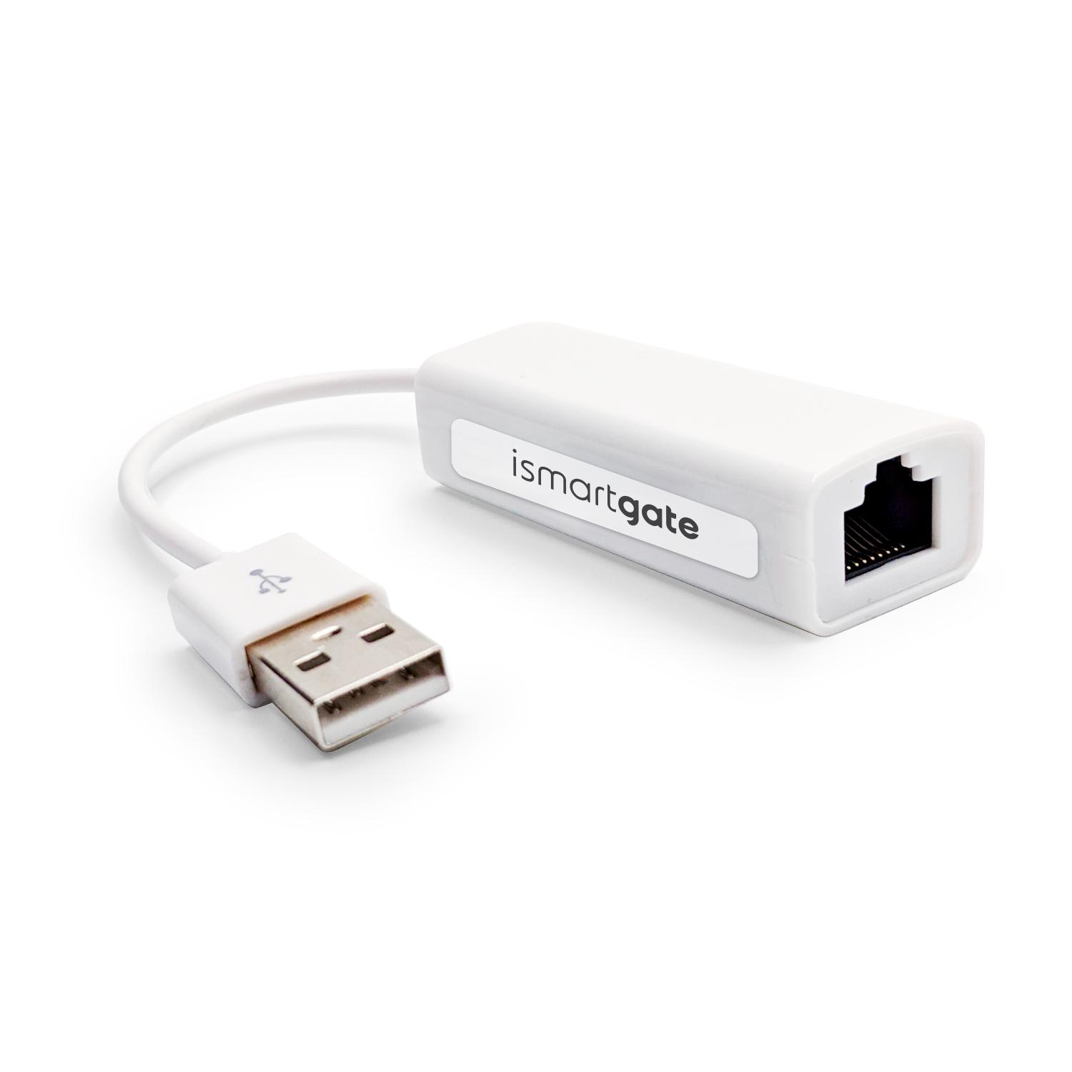 USB to Ethernet adaptor to connect ismartgate to your home network