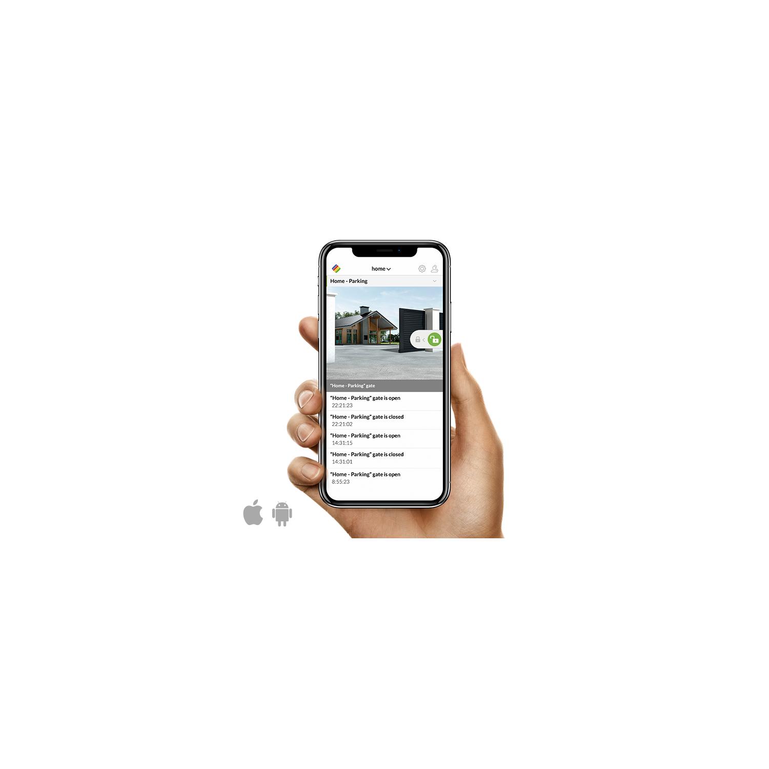 ismartgate mini smart opener wired sensor kit for one gate with Alexa and Google Home.